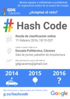 Concurso de programación Hashcode de Google @gdgcaceres - jueves 11feb 18:30h