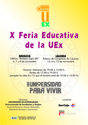 Cartel X Feria Educativa UEx