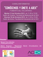 Charla informativa "Conócenos y únete a AOEX: fomento del voluntariado"