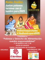 Conferencia "Pobreza y Derecho de Alimentación: nuestra responsabilidad"