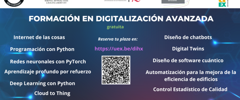 Cartel de los cursos de digitalización avanzada para PYMES y profesionales