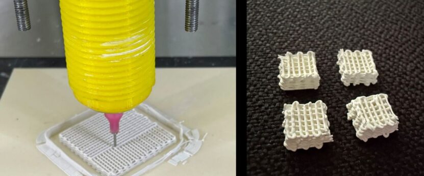Equipo De Moldeo Robotizado Imprimiendo Y Varias Estructuras 3D De ZnO