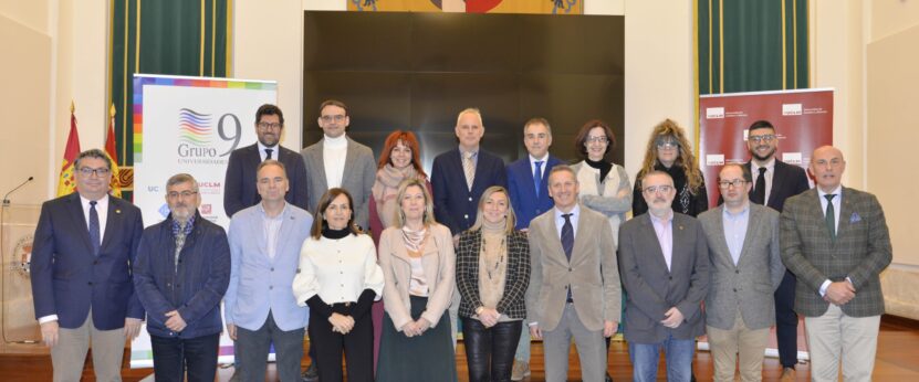 Foto de grupo de Comisión Sectorial de Profesorado del Grupo 9 de Universidades (G-9) ha celebrado los días 5 y 6 de febrero en el Campus de Ciudad Real de la Universidad de Castilla-La Mancha